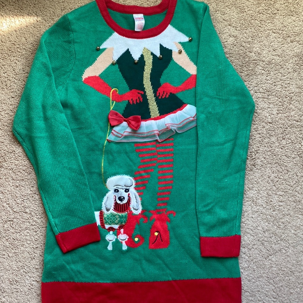 Fun Ugly Christmas Sweater Tunic Women’s size Medium